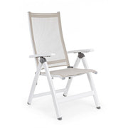 Poltrona reclinabile Cruise bianco - Dimensioni: 59x71x113 cm