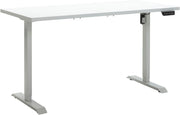 Scrivania Regolabile in Altezza Motore e Display 150x69 cm Bianco Laccato e Bianco