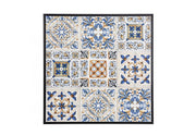 Tavolo Mykonos Qu 60x60 - Struttura in Acciaio Trattato per Esterno - Piano in Ceramica - Facile da Assemblare