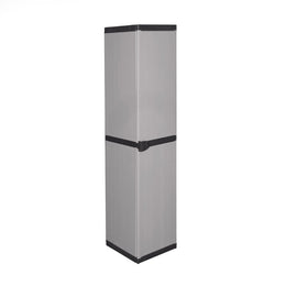 Armadio slim salvaspazio resina 4 ripiani cm 34 x 39.5 x 168 h