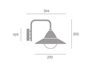 Applique in Alluminio e Metallo con Diffusore Opalino - 20W - 1430 Lumen - 3000°K/4000°K/6500°K - 48 LED SMD 2835 - IP54 bianco