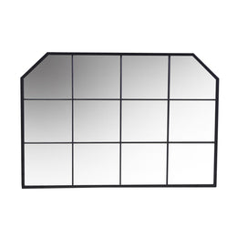 Specchio metallo nero cm100x2h70