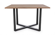 Tavolo Helsinki antracite-naturale 130x130 cm