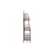 Scaffale 3 Piani Melanie Marrone cm 124 h
