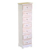 Mobiletto legno andorra 7 cassetti cm 29x23h109