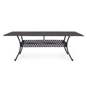 Tavolo da esterno Ivrea rettangolare antracite cm 107 x 213