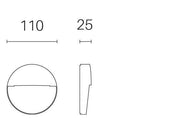 Segna Passo 3W Led 4000K  linea geo round  caffe'