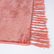 Tappeto in viscosa stile etnico Rosso Corallo BELIZE 160x230 cm