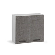 Pensile per cucina grigio cemento  2 ante Cm 80x32xH 72