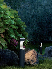 Lampada da esterno in alluminio pressofuso con diffusore opalino - 9W, 1155 lumen, 4000°K grafite