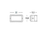 Applique E27  linea bia  grafite