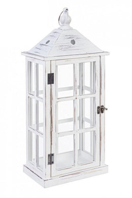 4x Lanterna Wood Bianco 55H