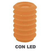 Led candle lantern orange fountain cmø13,5h20