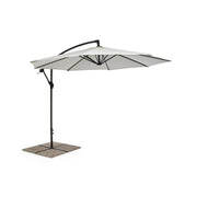 Ombrellone da giardino con braccio a 360°Texas cm 300x h260 Antracite-Natural