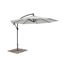 Ombrellone da giardino con braccio a 360°Texas cm 300x h260 Antracite-Natural iperbriko