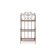Scaffale 3 Piani Melanie Marrone cm 124 h