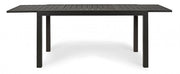 Tavolo da esterno allungabile in alluminio Antracite cm 140-210x77x h75