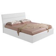 Letto matrimoniale contenitore Ios ecopelle bianca EFFEZ