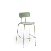 2x Sgabello in polipropilene con seduta verde