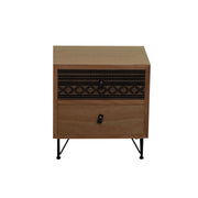 Mobile budapest urban comodino 2 cassetti cm 40x30 x h46