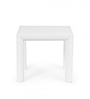 Tavolino alluminio bianco arredo giardino Cruise
