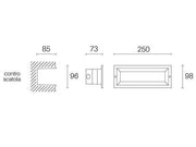 Incasso Aperto 12W Led 4000K  linea mask  bianco