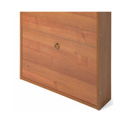 Scarpiera Slim Noce Antico in legno nobilitato 3 ribalte cm 108x65x15