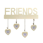 Portafoto muro friends con cuori multiplo 4p cm40xh35x1