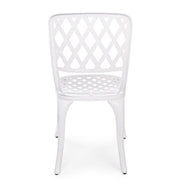 Sedia Per Esterno In Alluminio Bianco Faenza 44X4 H89 Cm
