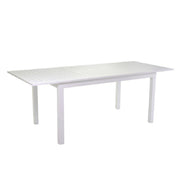 Tavolo alluminio allungabile  da giardino bianco cm 90 x 210/280 x h 73