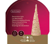 Micro LED cono carta stabile BO interno H 38 Ø 11.5 cm