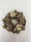 Chaplet with champagne flowers and pine cones cm ø30h8