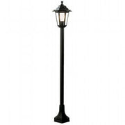 Lampada da esterno in alluminio pressofuso con diffusori in vetro trasparente - Altezza max 155mm - Potenza massima 60W nero