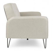 Divano Letto Bridjet Beige in tessuto reclinabile