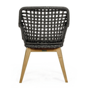 Sedia con braccioli Madison Nera
