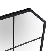 Specchio metallo nero cm100x2h70
