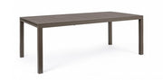 Tavolo arredo giardino allungabile alluminio marrone Hide cm 200-300 x 100