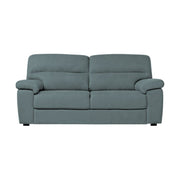 Divano Alenda 3 posti con piedini quadrati colore cenere scuro L 201 x P 92 x H 98 cm