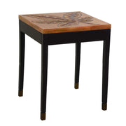 Tavolino disegno foglia ca-9737 cm. 51 x 51 h 61