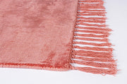 Tappeto in viscosa stile etnico Rosso Corallo BELIZE 140x200 cm