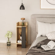 Tavolino di design Elos rovere oak pannello antracite 25x25x60h sinistro