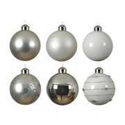 Pallina di Natale in Vetro 8 cm Assortita