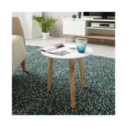 Tavolino tondo bianco 3 piedi legno di pino  diam.48xh.45 cm