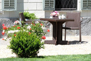 Poltrona Polyrattan noce da esterno impilabile