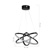 Lampada a sospensione Costana tre cerchi Led MDL4236