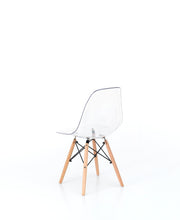 4x Sedia in policarbonato e seduta in pvc bianca 47x46x82h cm
