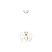 Lampada a sospensione Koza MDL4327 gabbia bianco