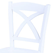 Sedia in legno di faggio bianca seduta in multistrato  45x45xh.89 cm