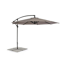 Ombrellone da giardino con braccio a 360°Texas cm 300x h260 Antracite-Tortora iperbriko