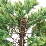 Albero monte durando 1071 rami 370 LED verde cm ø107h180